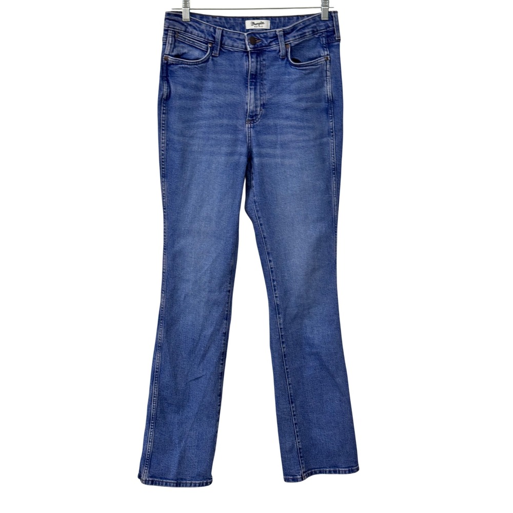 Wrangler Retro High Rise Bootcut Jeans Blue Denim Medium Wash 32x34